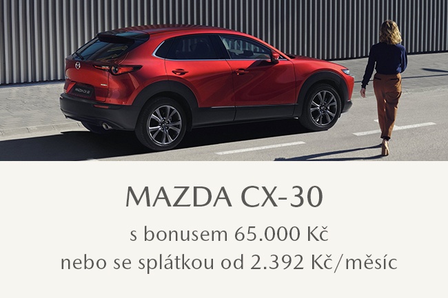 Mimořádné zvýhodnění na Mazdu CX-30